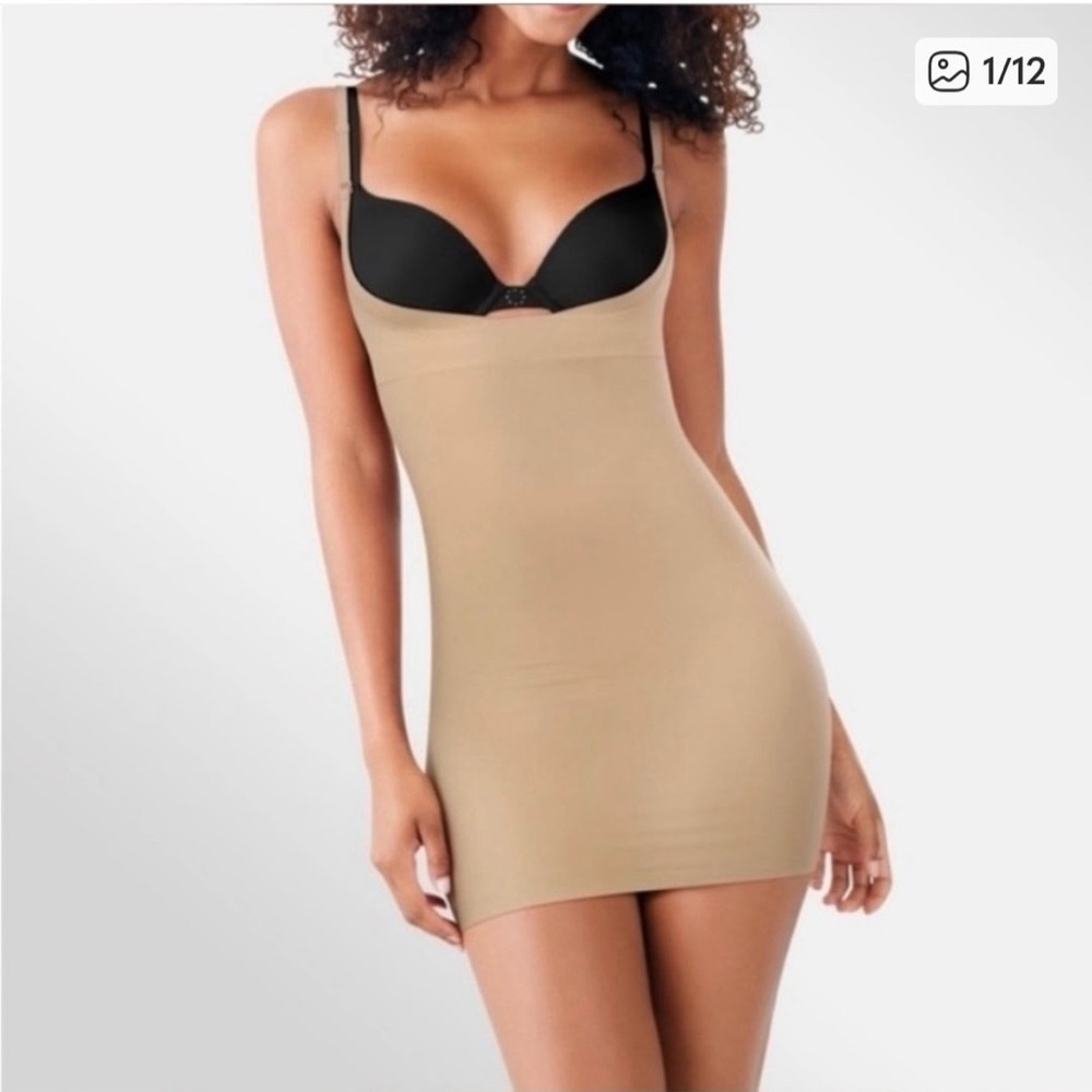Flexees by Maidenform Black Shapewear Dress Firm control